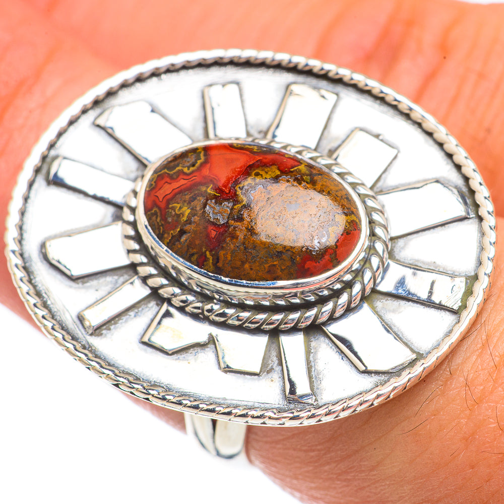 Mahogany Obsidian Rings handcrafted by Anasilvercos - RING68969