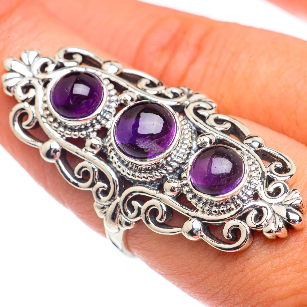 Amethyst Rings handcrafted by Anasilvercos - RING68973