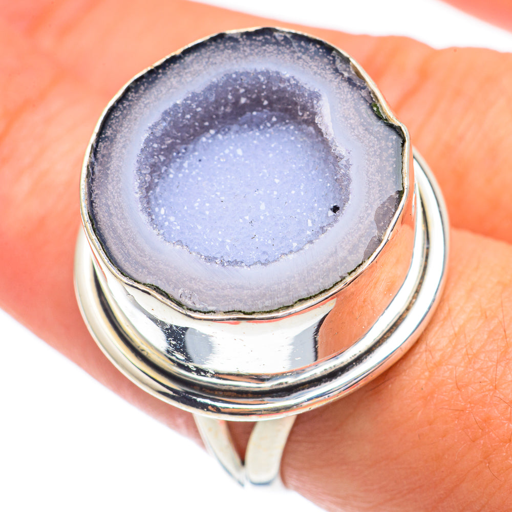 Coconut Geode Slice Rings handcrafted by Anasilvercos - RING68978