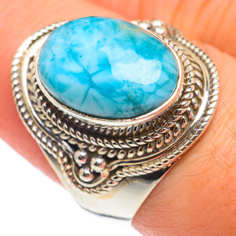 Larimar Rings handcrafted by Anasilvercos - RING68988