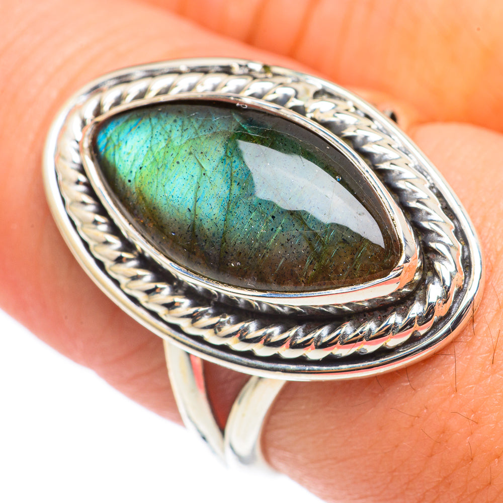 Labradorite Rings handcrafted by Anasilvercos - RING68993