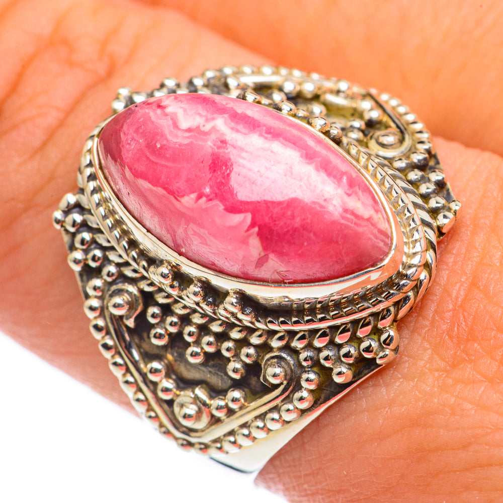 Rhodochrosite Rings handcrafted by Anasilvercos - RING68999
