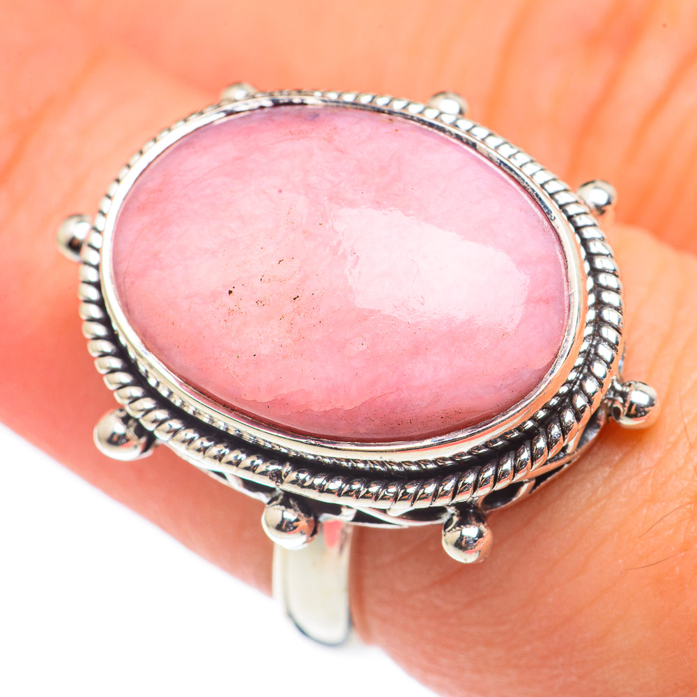 Pink Opal Rings handcrafted by Anasilvercos - RING69001