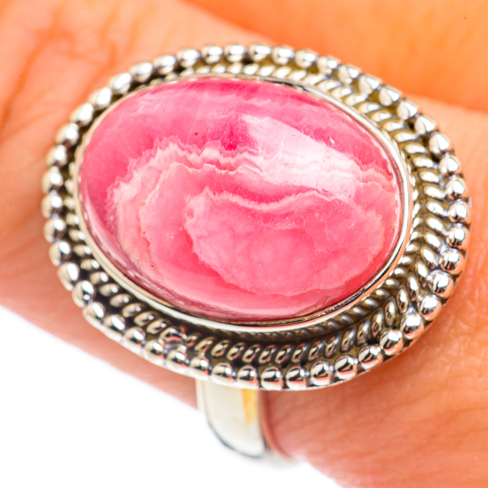 Rhodochrosite Rings handcrafted by Anasilvercos - RING69002