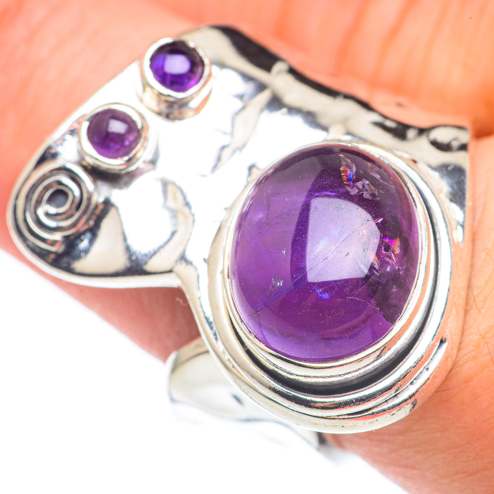 Amethyst Rings handcrafted by Anasilvercos - RING69006