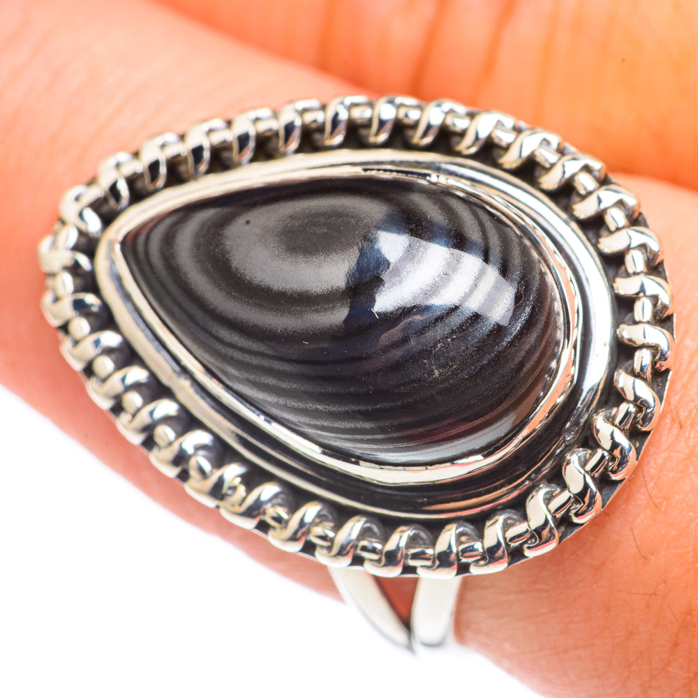 Psilomelane Rings handcrafted by Anasilvercos - RING69012
