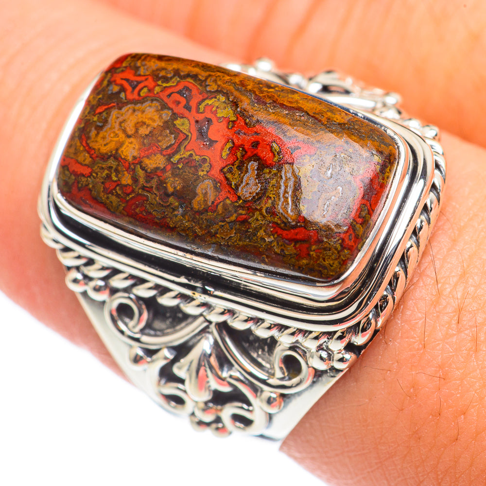 Mahogany Obsidian Rings handcrafted by Anasilvercos - RING69032