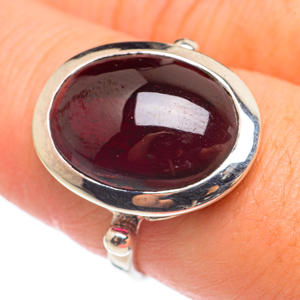 Garnet Rings handcrafted by Anasilvercos - RING69042