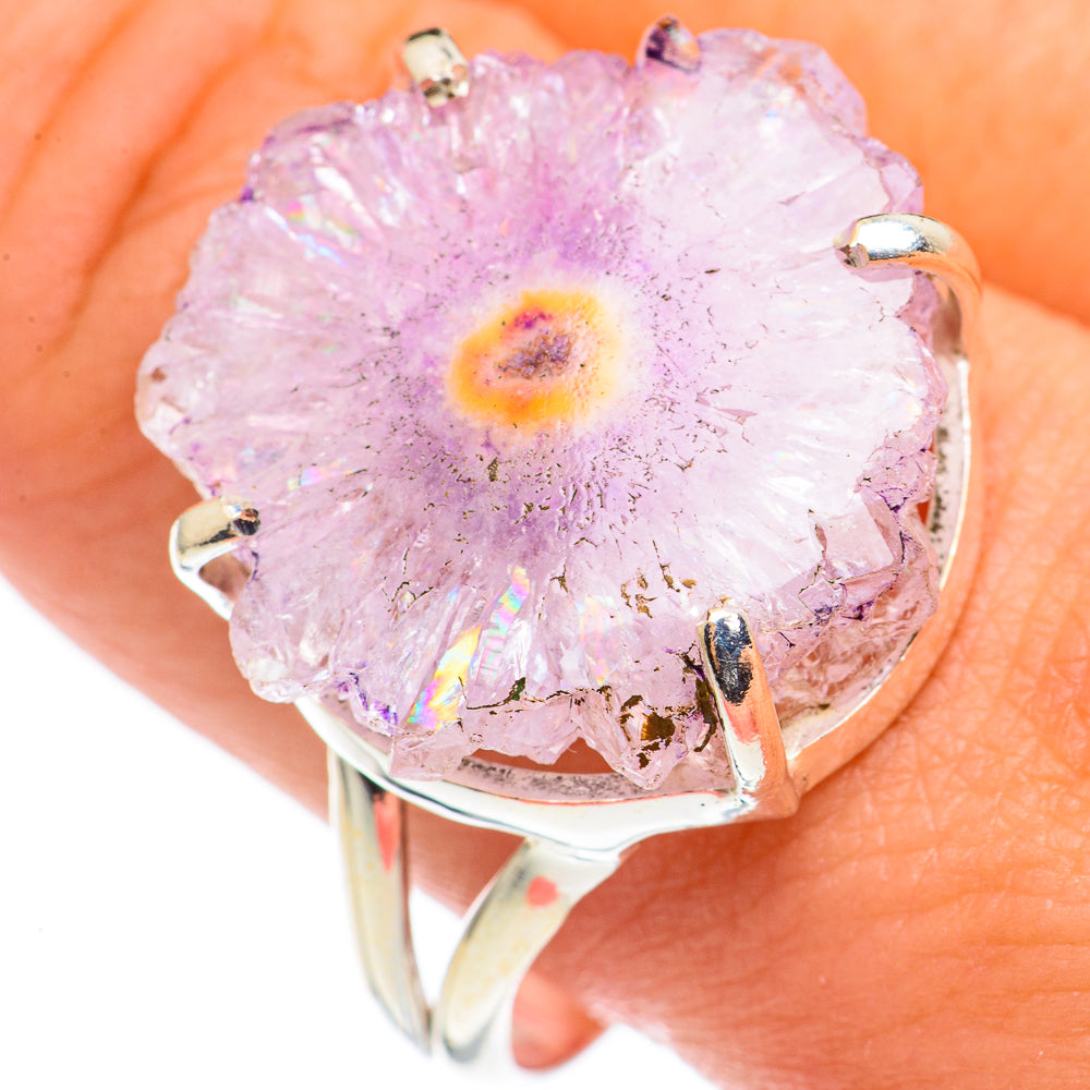 Amethyst Stalactite Rings handcrafted by Anasilvercos - RING69045