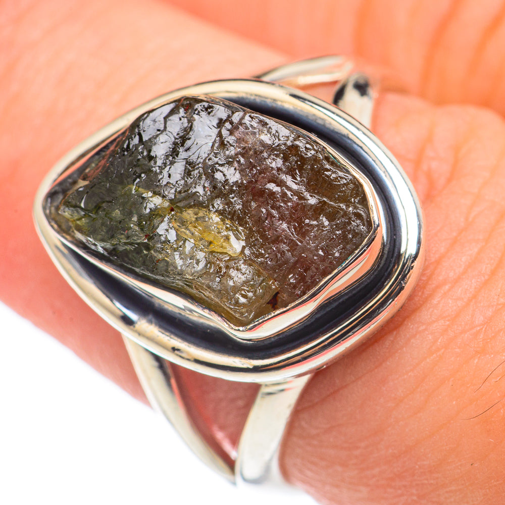 Watermelon Tourmaline Rings handcrafted by Anasilvercos - RING69059