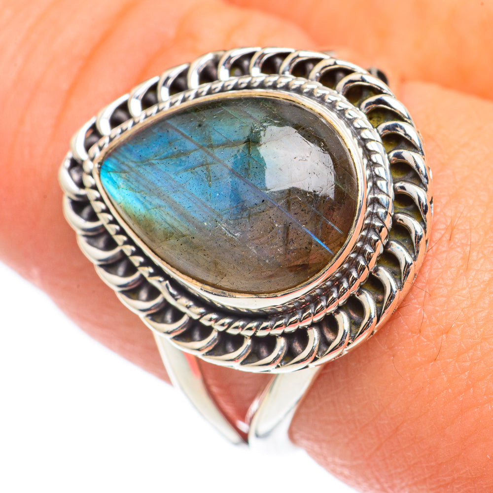 Labradorite Rings handcrafted by Anasilvercos - RING69063
