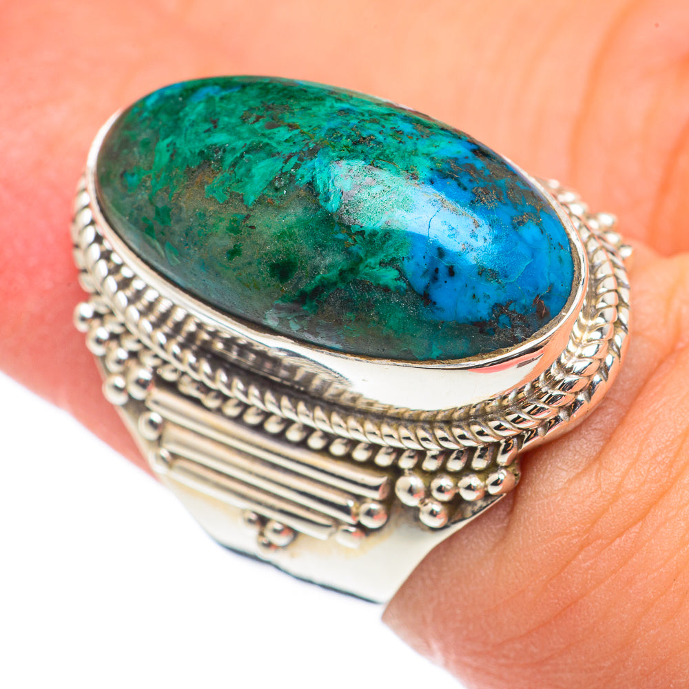 Chrysocolla Rings handcrafted by Anasilvercos - RING69066