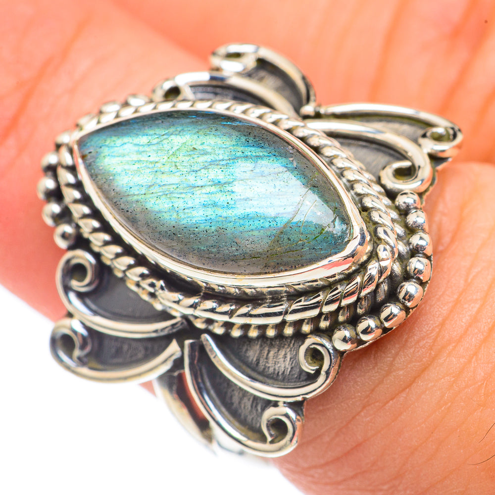 Labradorite Rings handcrafted by Anasilvercos - RING69067