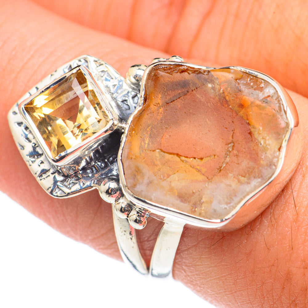 Citrine Rings handcrafted by Anasilvercos - RING69072