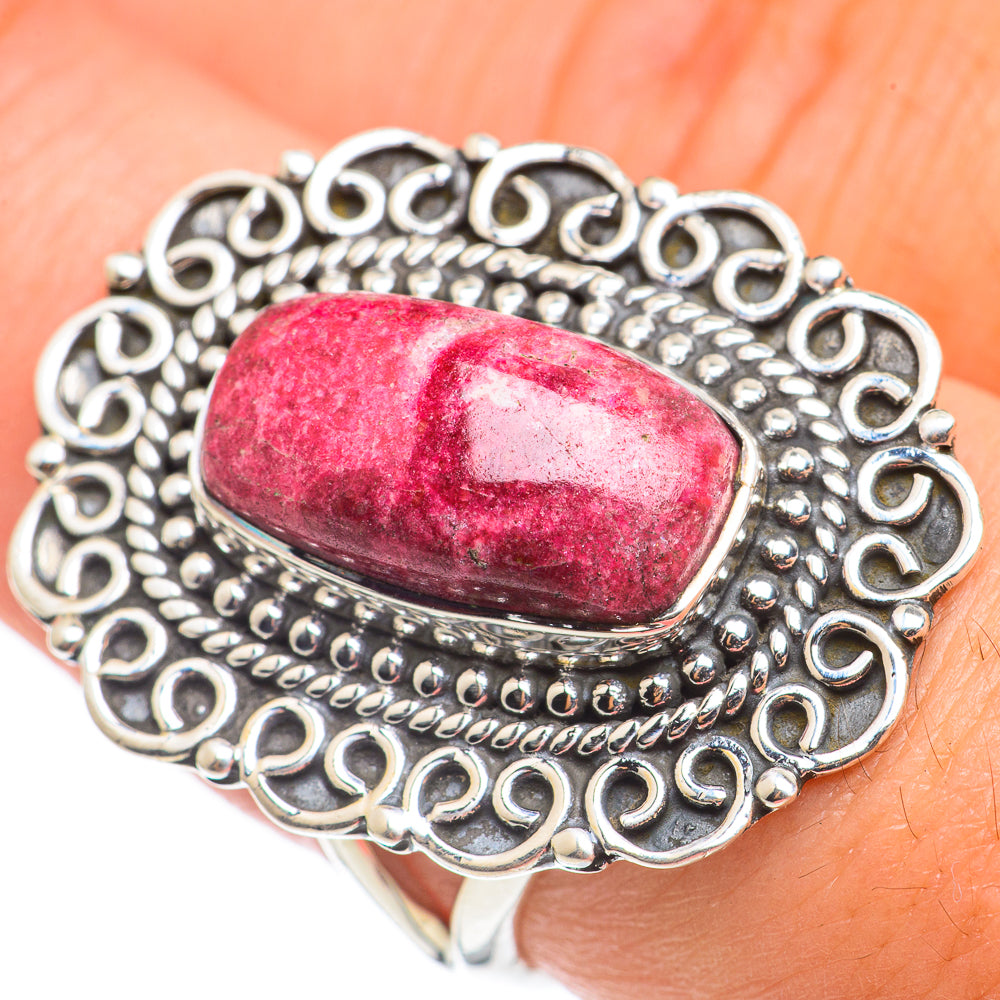 Thulite Rings handcrafted by Anasilvercos - RING69075