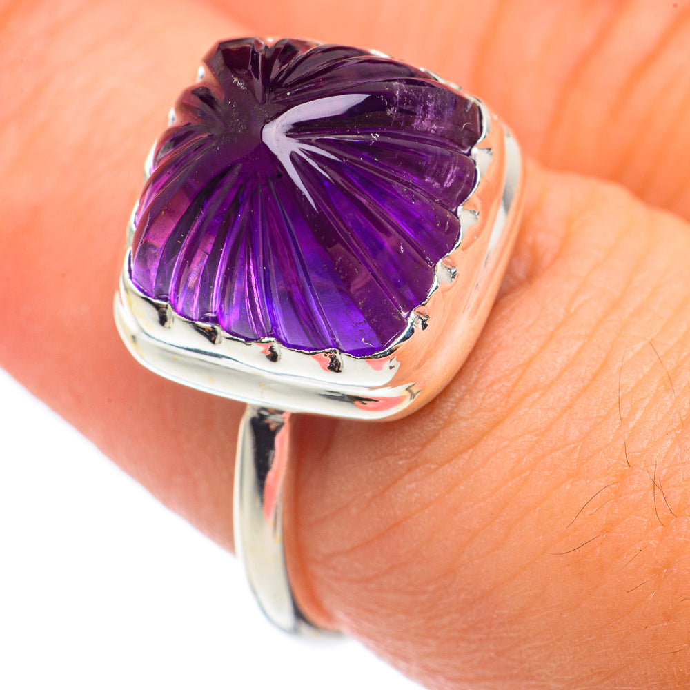 Amethyst Rings handcrafted by Anasilvercos - RING69082