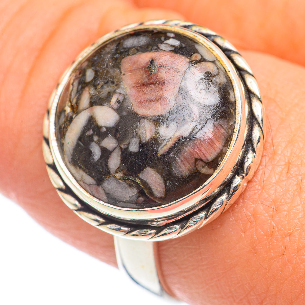 Crinoid Fossil Rings handcrafted by Anasilvercos - RING69107