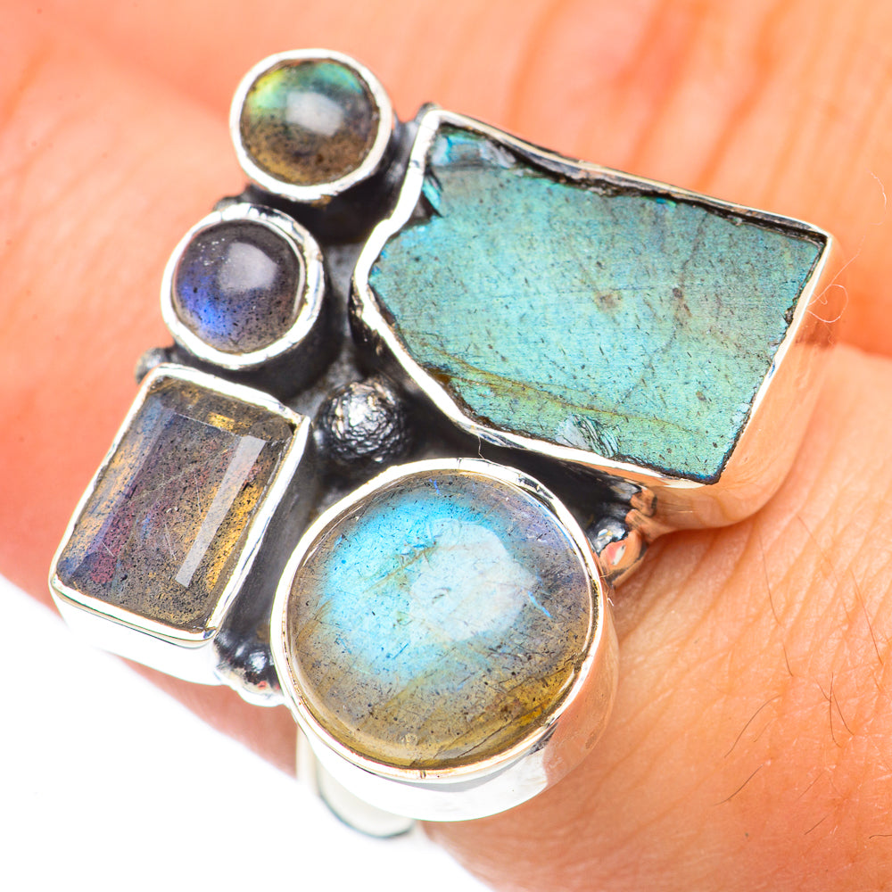 Labradorite Rings handcrafted by Anasilvercos - RING69136