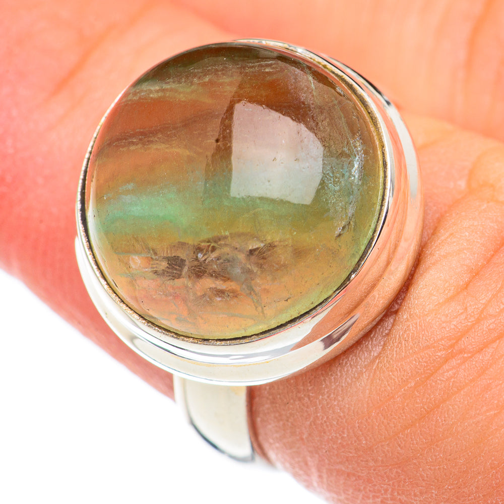 Green Fluorite Rings handcrafted by Anasilvercos - RING69162