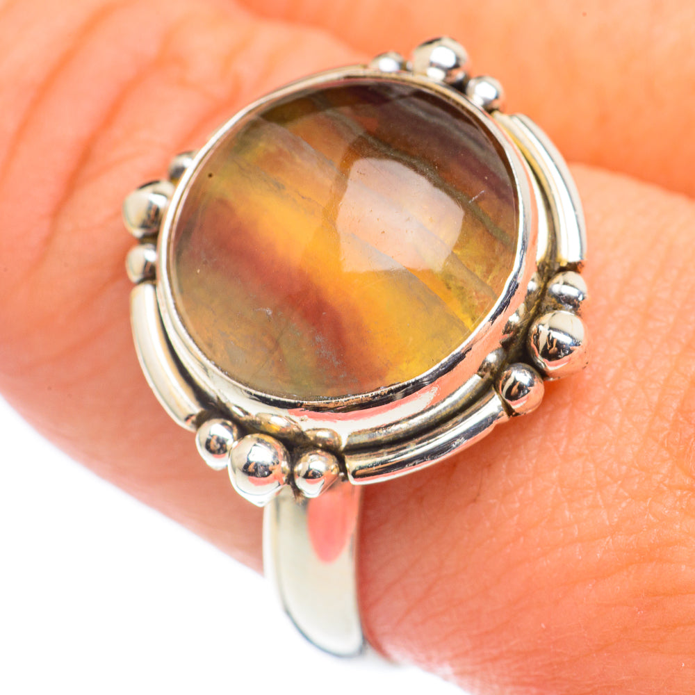 Green Fluorite Rings handcrafted by Anasilvercos - RING69163