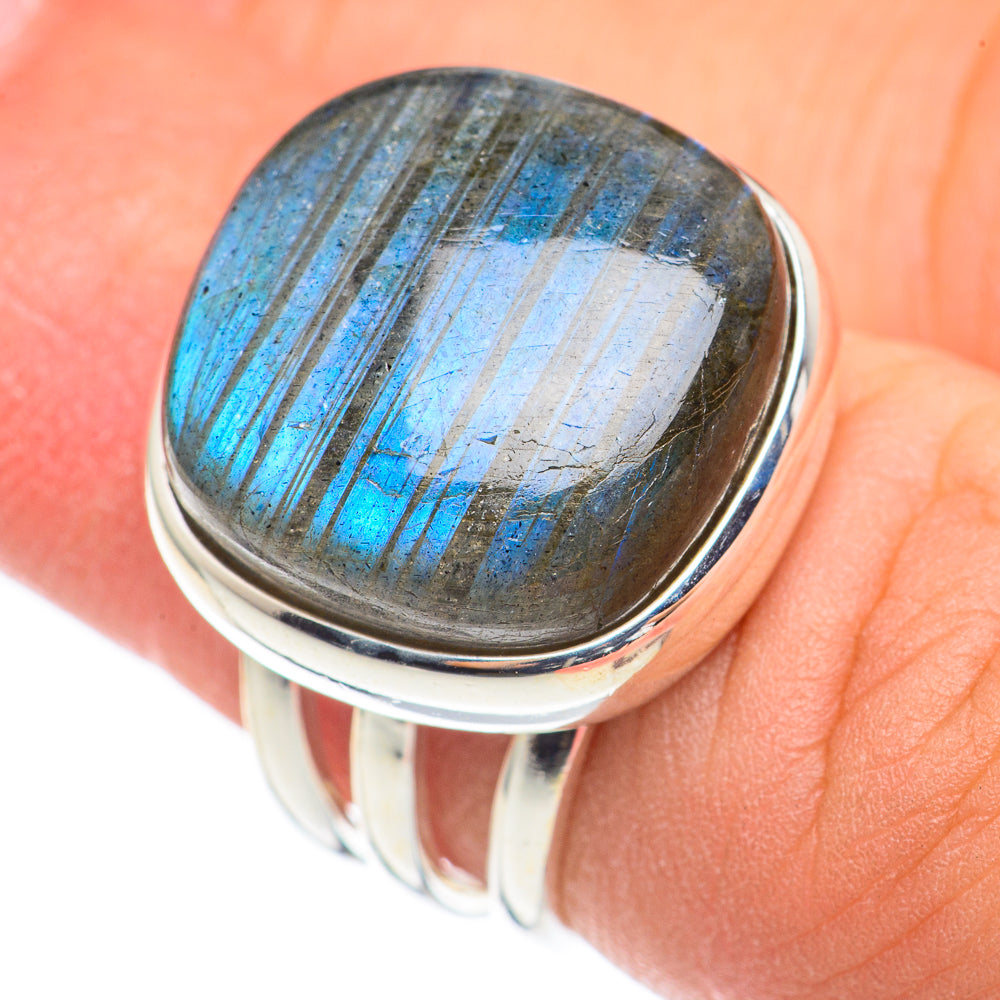 Labradorite Rings handcrafted by Anasilvercos - RING69167