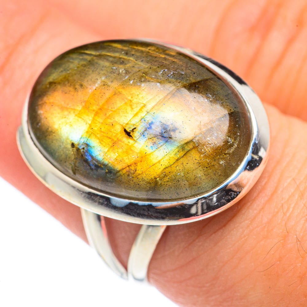 Labradorite Rings handcrafted by Anasilvercos - RING69173