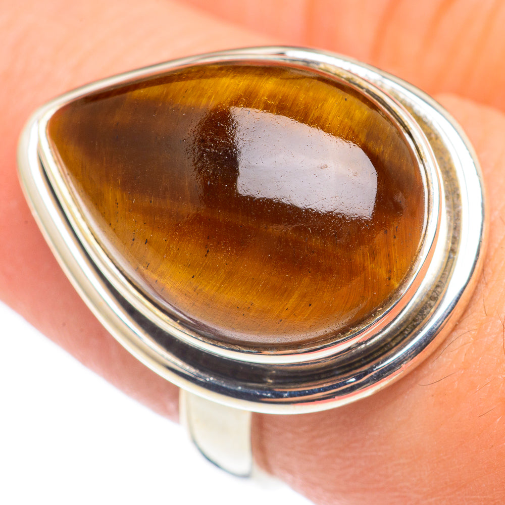 Tiger Eye Rings handcrafted by Anasilvercos - RING69178