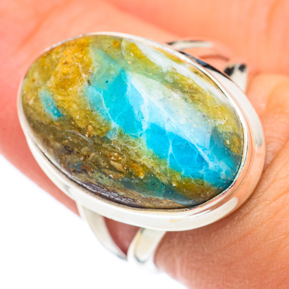 Peruvian Opal Rings handcrafted by Anasilvercos - RING69198
