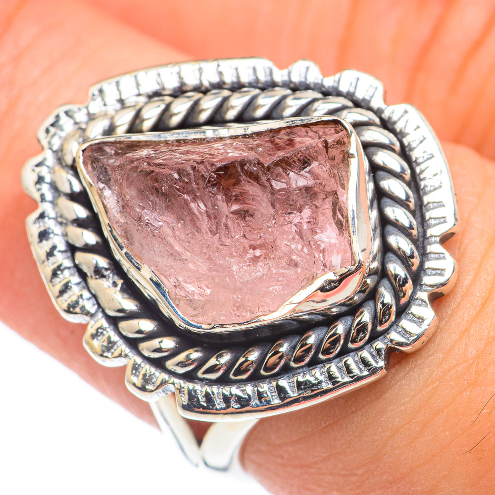 Rose Quartz Rings handcrafted by Anasilvercos - RING69213