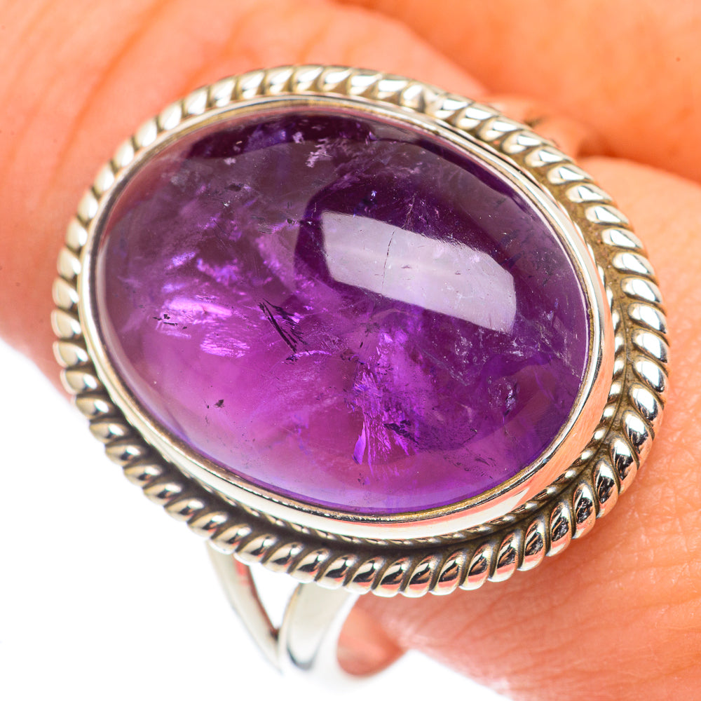 Amethyst Rings handcrafted by Anasilvercos - RING69215