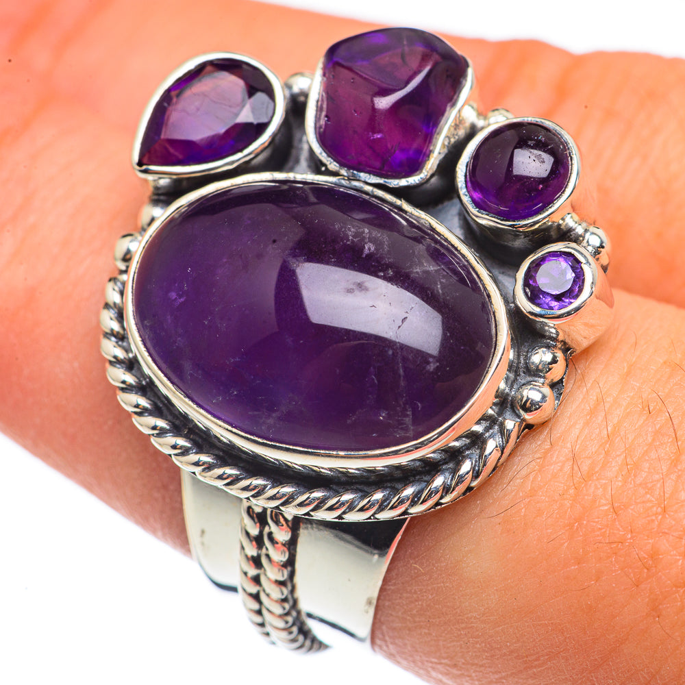 Amethyst Rings handcrafted by Anasilvercos - RING69249