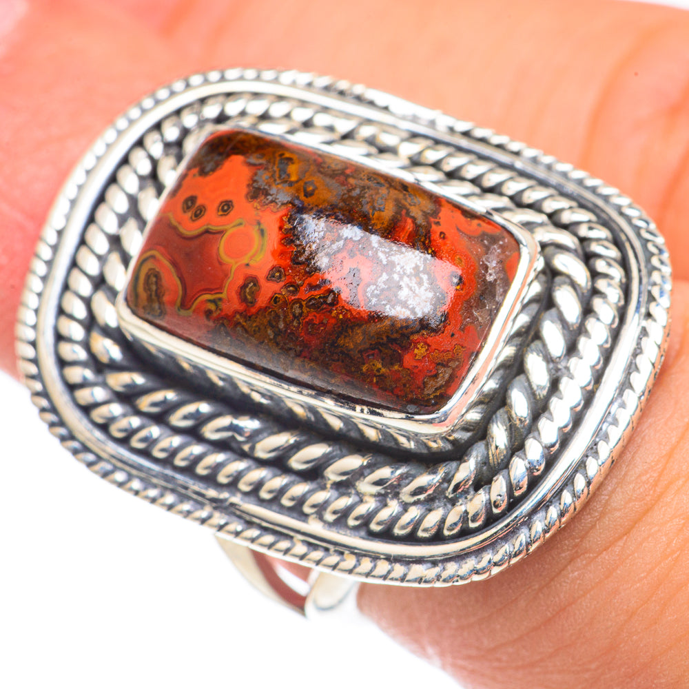 Mahogany Obsidian Rings handcrafted by Anasilvercos - RING69271