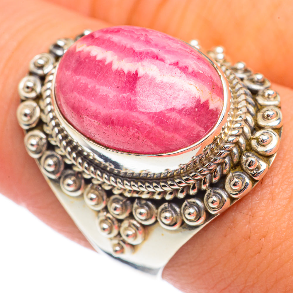 Rhodochrosite Rings handcrafted by Anasilvercos - RING69315