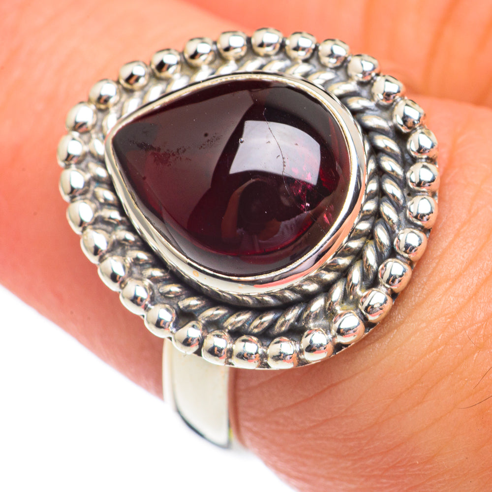 Garnet Rings handcrafted by Anasilvercos - RING69320