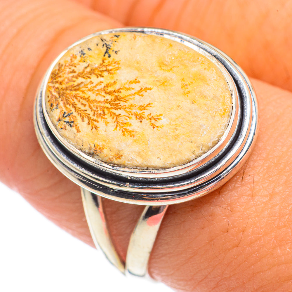 Germany Psilomelane Dendrite Rings handcrafted by Anasilvercos - RING69347