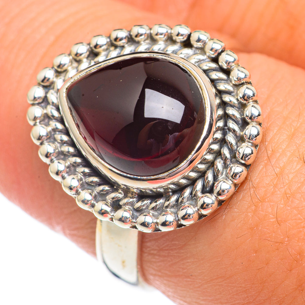 Garnet Rings handcrafted by Anasilvercos - RING69359