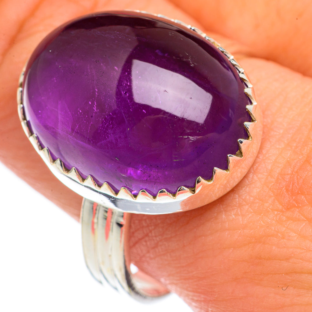 Amethyst Rings handcrafted by Anasilvercos - RING69360