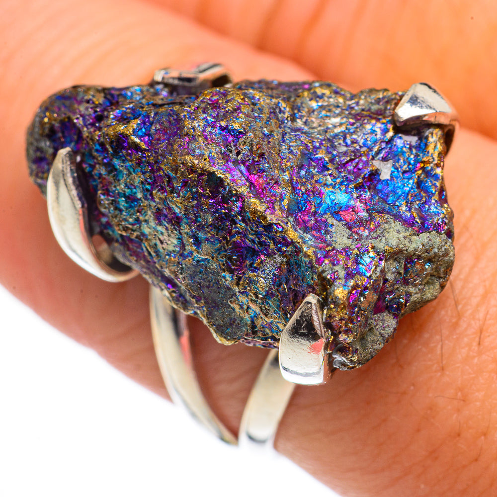 Titanium Sunshine Druzy Rings handcrafted by Anasilvercos - RING69376