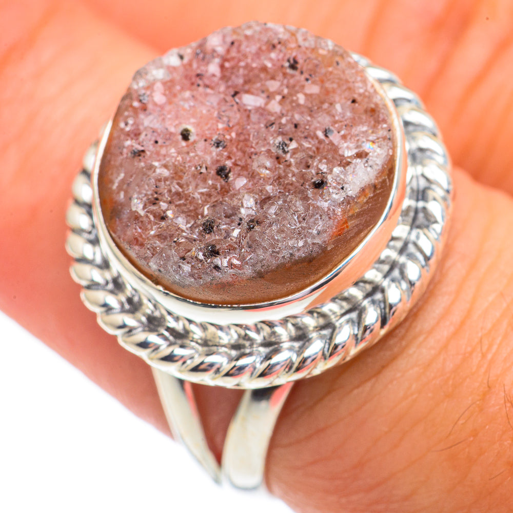 Desert Druzy Rings handcrafted by Anasilvercos - RING69388