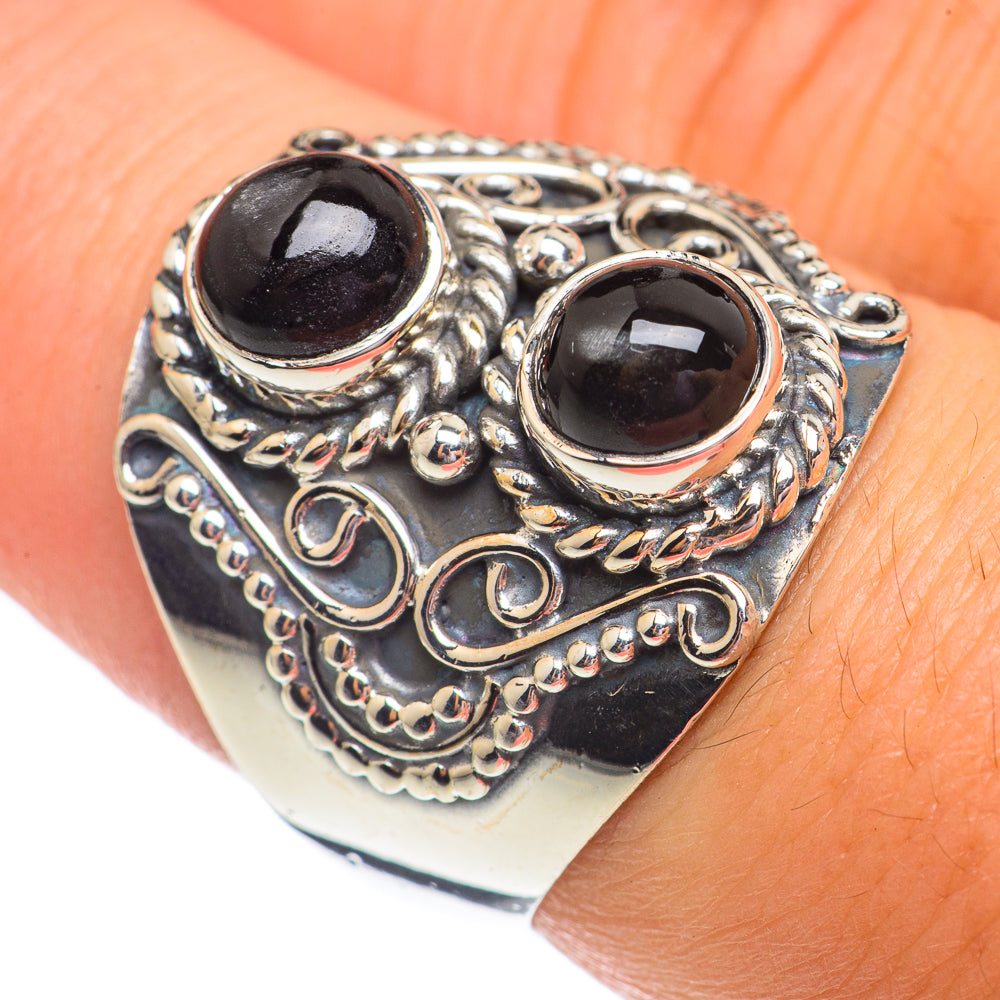 Black Onyx Rings handcrafted by Anasilvercos - RING69403
