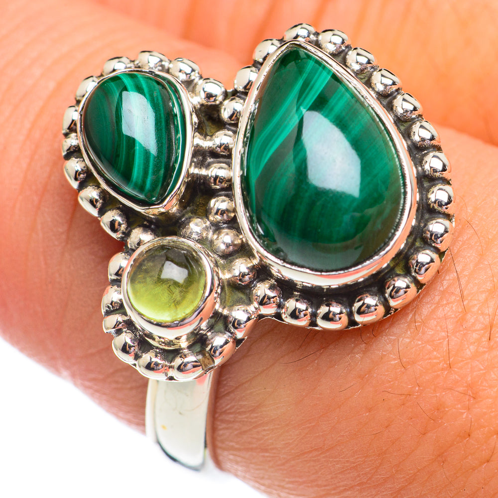 Malachite Rings handcrafted by Anasilvercos - RING69418