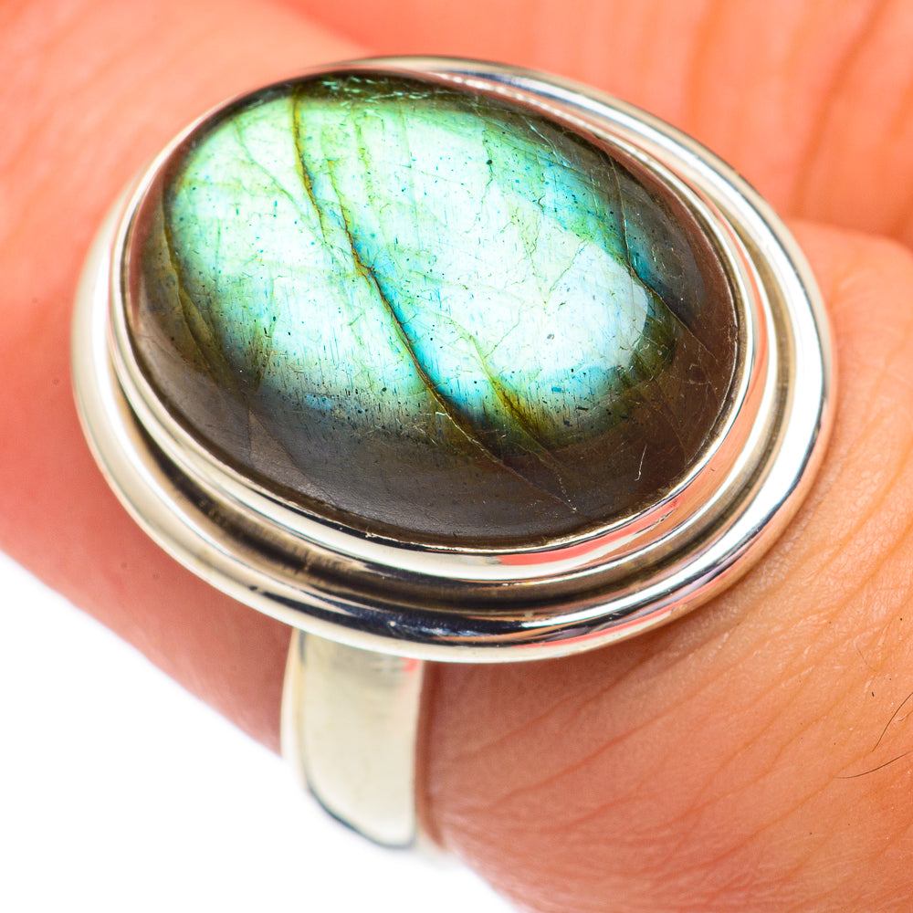 Labradorite Rings handcrafted by Anasilvercos - RING69419