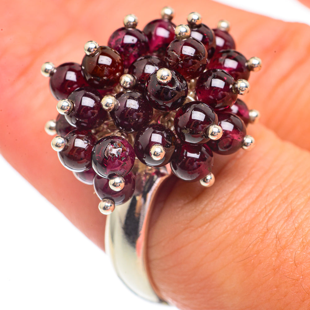 Garnet Rings handcrafted by Anasilvercos - RING69434