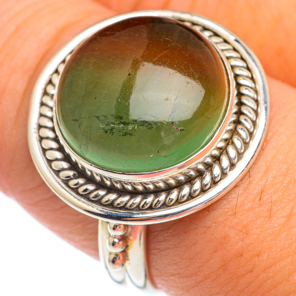 Green Fluorite Rings handcrafted by Anasilvercos - RING69448