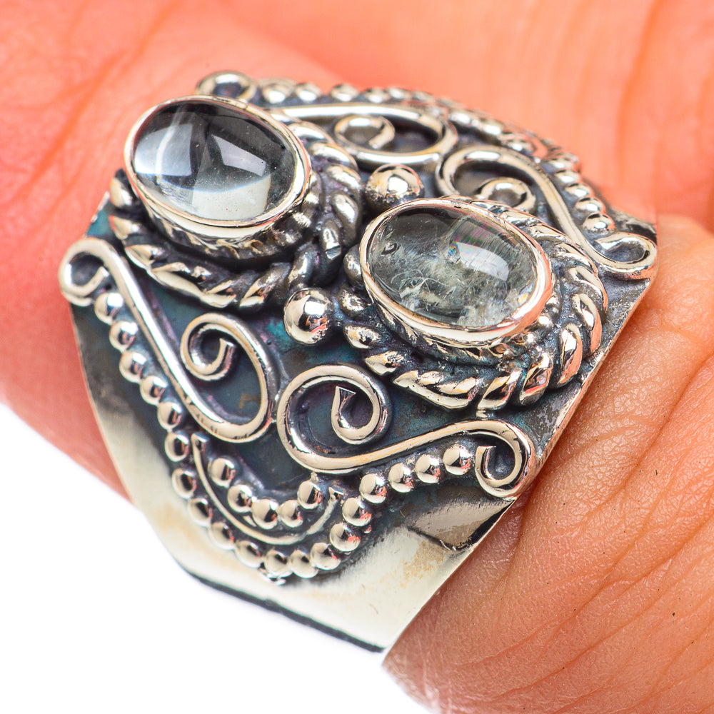 Aquamarine Rings handcrafted by Anasilvercos - RING69450