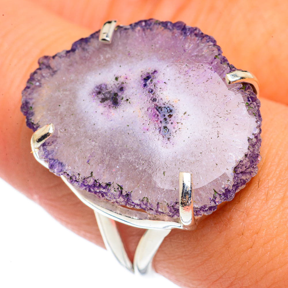 Amethyst Stalactite Rings handcrafted by Anasilvercos - RING69471