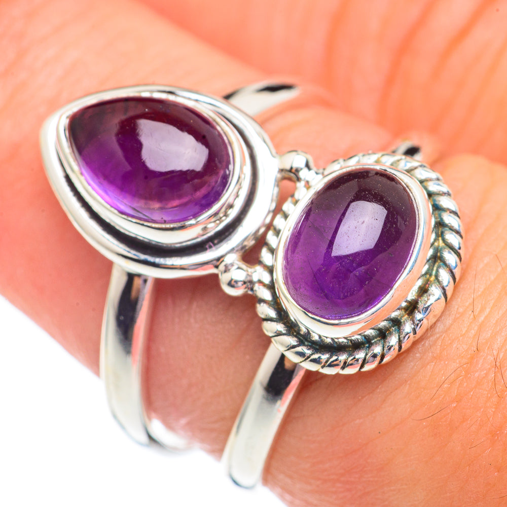 Amethyst Rings handcrafted by Anasilvercos - RING69507