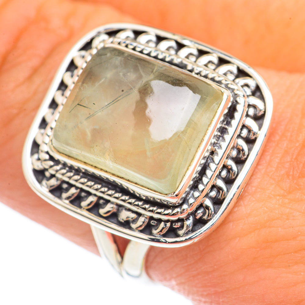Prehnite Rings handcrafted by Anasilvercos - RING69525