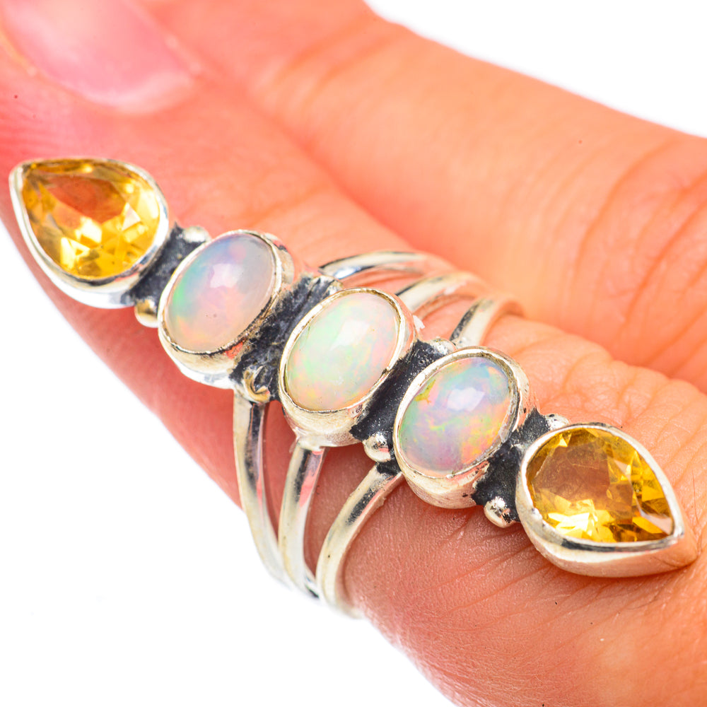 Ethiopian Opal Rings handcrafted by Anasilvercos - RING69556