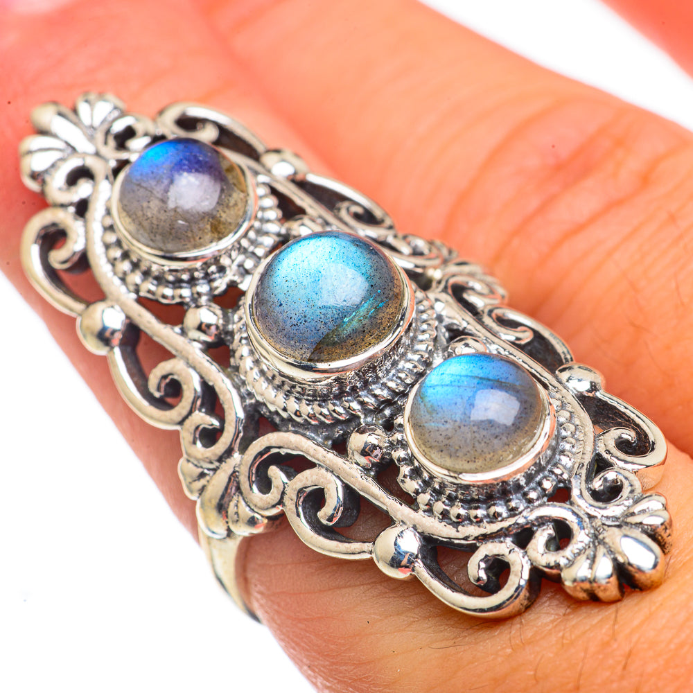 Labradorite Rings handcrafted by Anasilvercos - RING69560